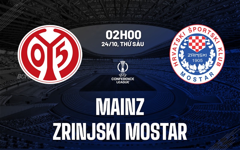 soi kèo Mainz vs Zrinjski Mostar