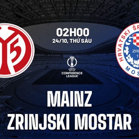 soi kèo Mainz vs Zrinjski Mostar, 2h00 ngày 24/10/2025
