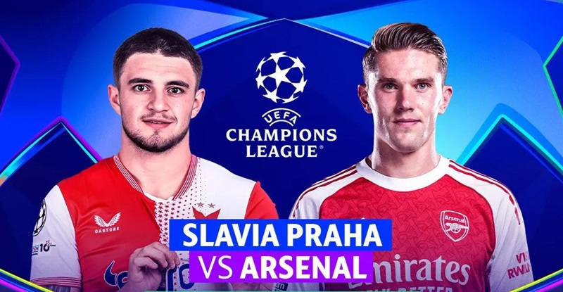 Soi kèo Slavia Praha vs Arsenal
